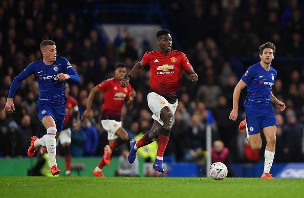 Pogba was excellent as United earned a hard-fought away win at Chelsea's expense
